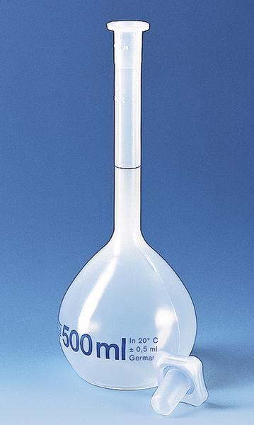 容量瓶 PP材质 B级 1000ml NS 24/29 PP瓶塞 透明 - Brand/普兰德