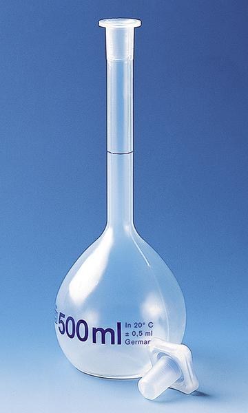 容量瓶 PMP材质 B级 1000ml NS 24/29 PP瓶塞 透明 - Brand/普兰德