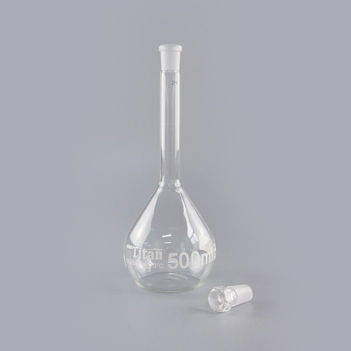 容量瓶（A级）19# 500mL 允差：&plusmn;0.25mL 透明 特优级 包过检 不含证书