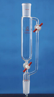无刻度双四氟节门恒压滴液漏斗 250ml 24#