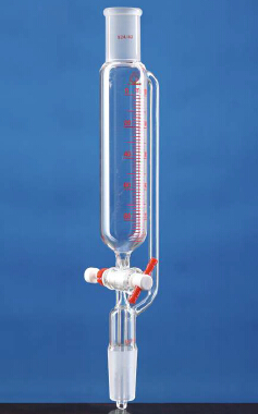 带刻度精细可调四氟节门 恒压滴液漏斗 250ml 19# - 联华