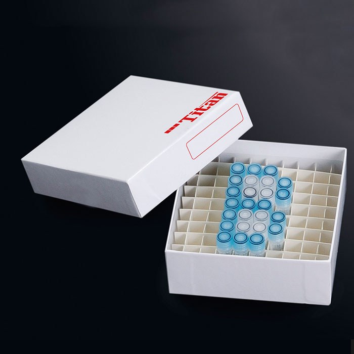包膜纸质冻存盒，白色，耐受温度范围：-196&deg;C到121&deg;C，2英寸，尺寸133&times;133&t…