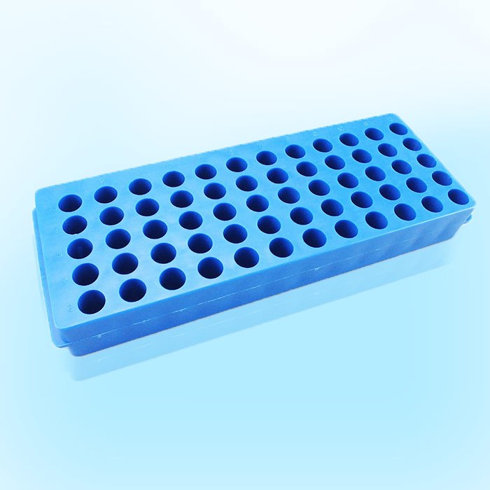 离心管架/双面架 60孔 孔径：大孔10mm小孔8mm（0.5mL/1.5mL/2mL离心管适用）