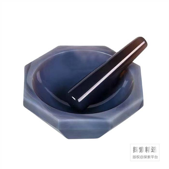 A级玛瑙研钵（带研棒） 内径&times;外径&times;高：110&times;125&times;45mm