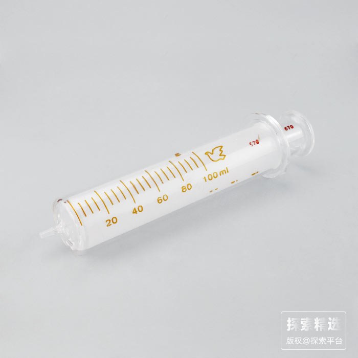 实验耗材 玻璃加液器 100ml 无胶头（不带针头） 科研专用 禁止用于人体