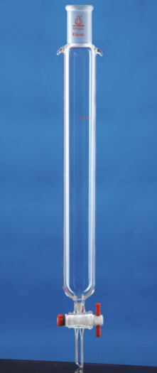 无砂芯磨口层析柱 四氟节门 外径×长度 80×450mm 24# 带挂耳 - 联华