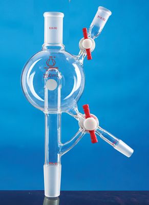 溶剂蒸馏头 双四氟节门 1000ml 上磨口×下磨口×接液口 24#×24#×24# - 联华