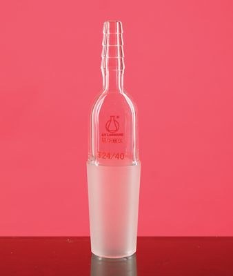 带挂耳具小嘴直形抽气接头 磨口：29/42