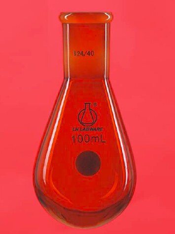 棕色茄形烧瓶 100ml 24/40 - 联华