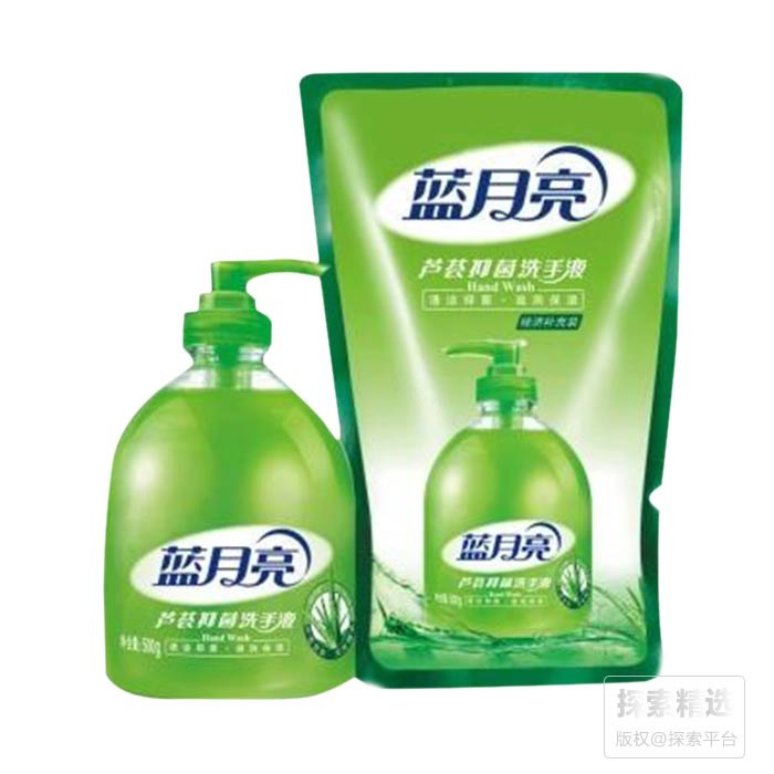 芦荟抑菌洗手液（瓶+袋或瓶+瓶）500g+500g 补充装随机发 蓝月亮 - 玖梧精选