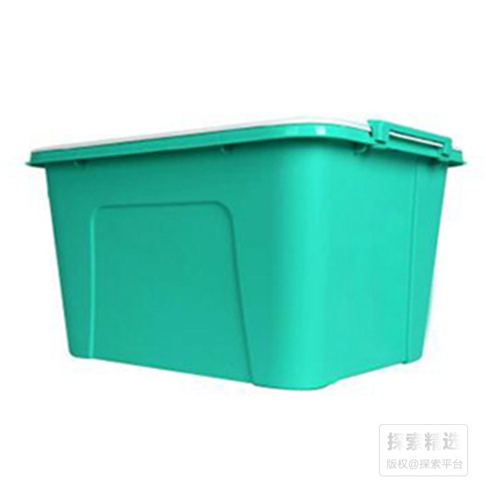 收纳箱 58L 蓝色/绿色/咖色/黄色随机发 茶花