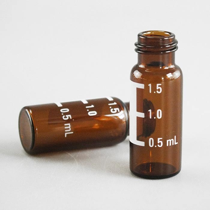 2mL棕色样品瓶 8-425螺口 带书写处带刻度 11.6&times;32mm 进口特优硼硅玻璃