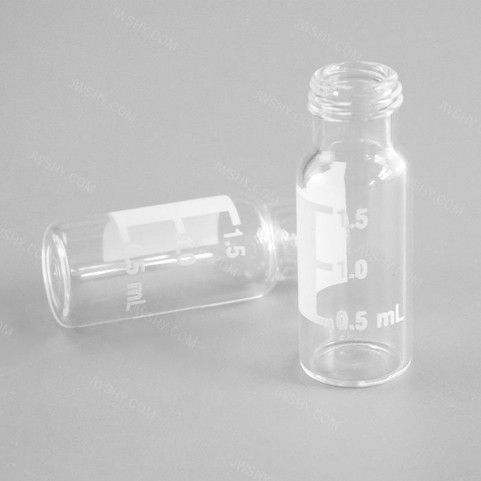 2mL透明样品瓶 8-425螺口 带书写处带刻度 11.6&times;32mm 经济硼硅玻璃