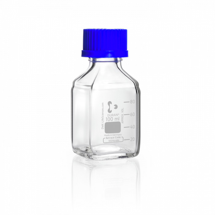 方型蓝盖试剂瓶 500ml GL45盖 原Schott/肖特