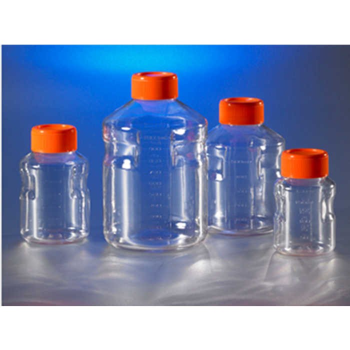 Corning 250 mL易握式聚苯乙烯储液瓶，带45 mm盖