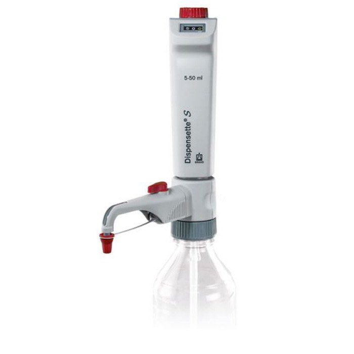 瓶口分液器 Dispensette S 数字可调 DE-M 标志 5-50ml 带回流阀 - Brand/普兰德