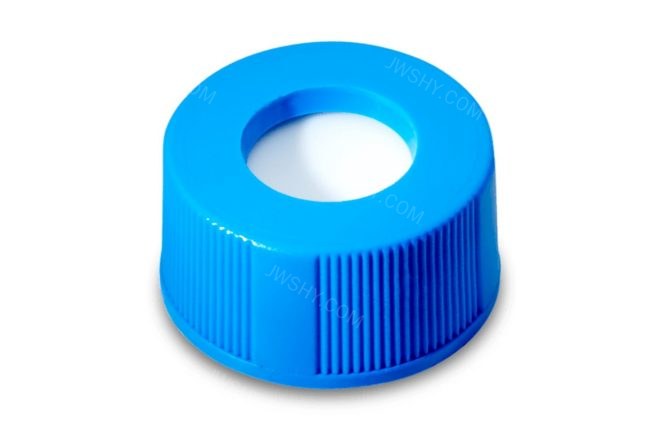 蓝色螺口瓶盖+预开口PTFE/硅胶垫 适配12x32mm LCMS认证样品瓶 - Waters/沃特世