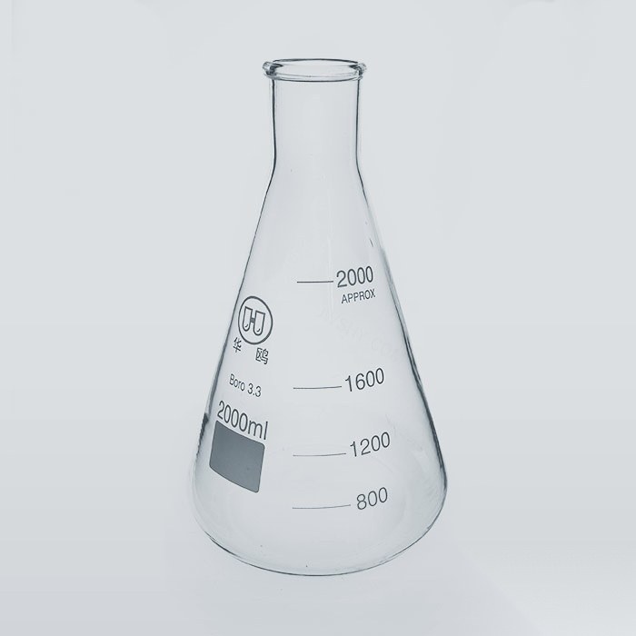 宽颈三角烧瓶 2000ml 颈外径&times;瓶外径&times;高度：72&times;166&times;275m…