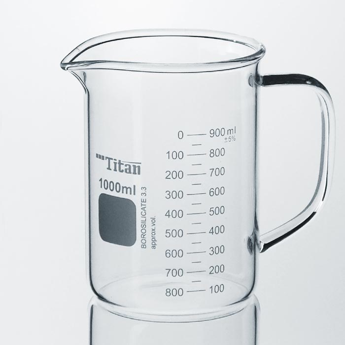 厚壁带柄烧杯 特优级 1000ml 高硼硅