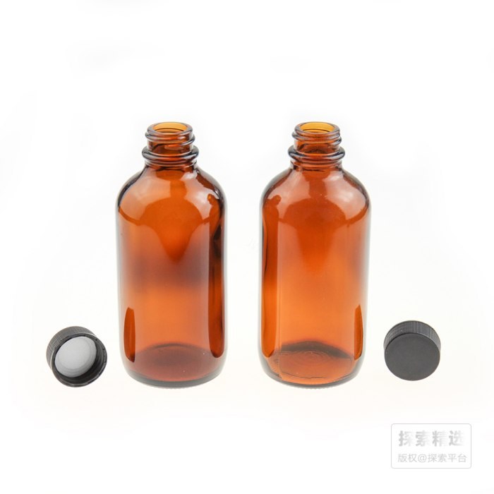 120mL 22-400 棕色样品瓶 黑色PP盖＋PE垫 外径&times;高度：48.8&times;112.73mm