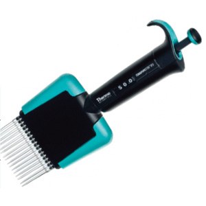 LPE Finnpipette F2 5-50&mu;l 16道可变量程移液器, CE认证 - Thermo Scientific