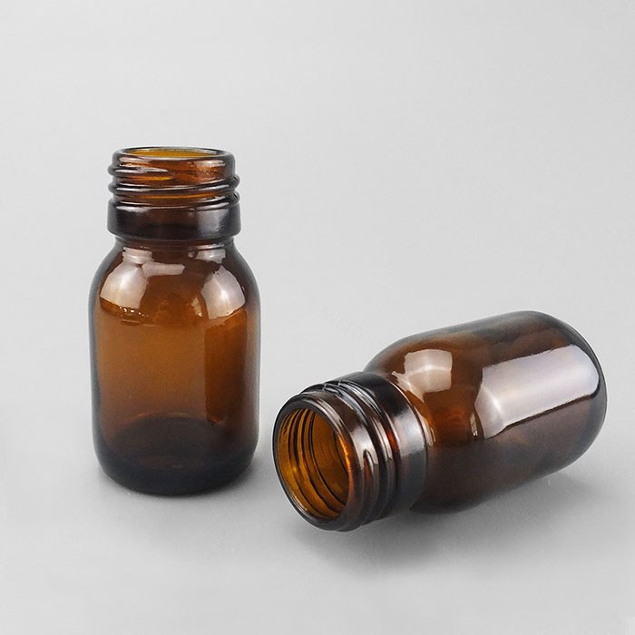 高档玻璃试剂瓶 棕色 窄口 GL28螺口 30ml 口内径&times;直径&times;高度：20&times;35&…