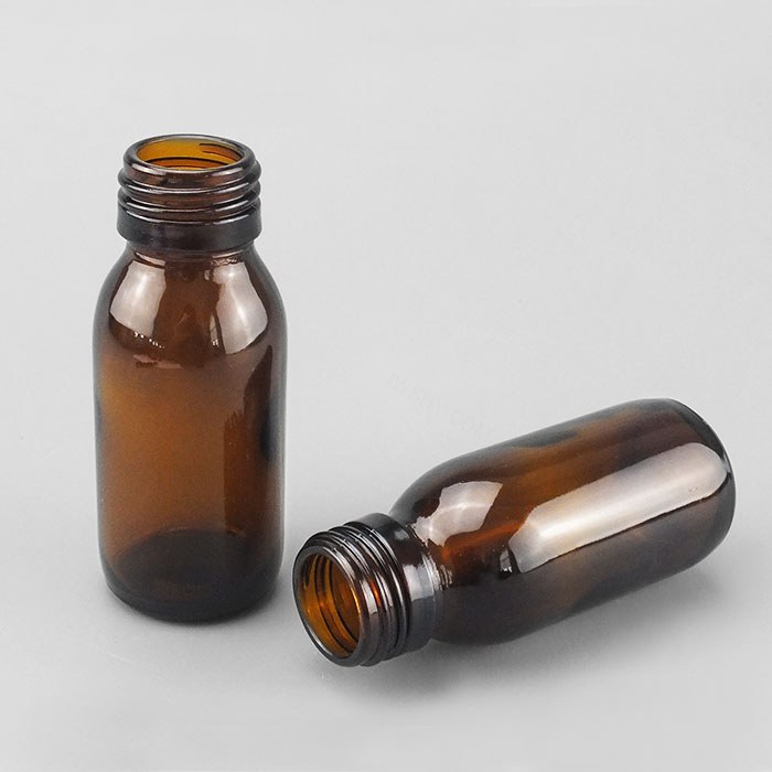 高档玻璃试剂瓶 棕色 GL28螺口 60ml 口内径&times;直径&times;高度：20&times;35&tim…