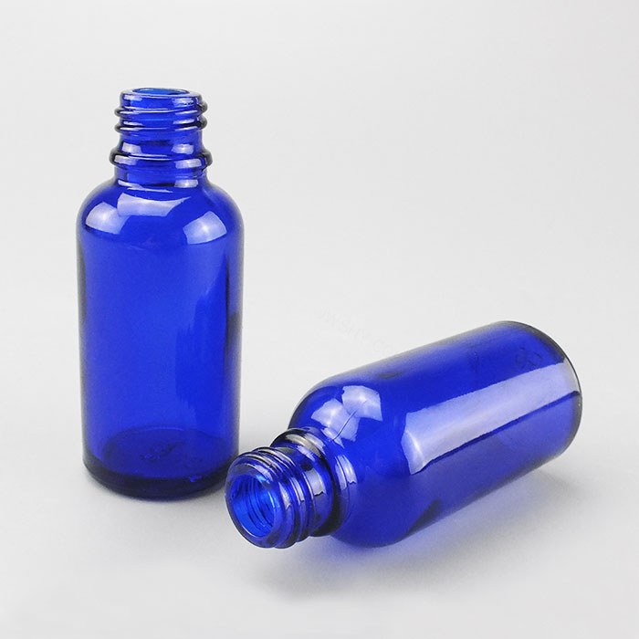 高档玻璃试剂瓶 蓝色 GL18螺口 30ml 口内径&times;直径&times;高度：11&times;32&tim…