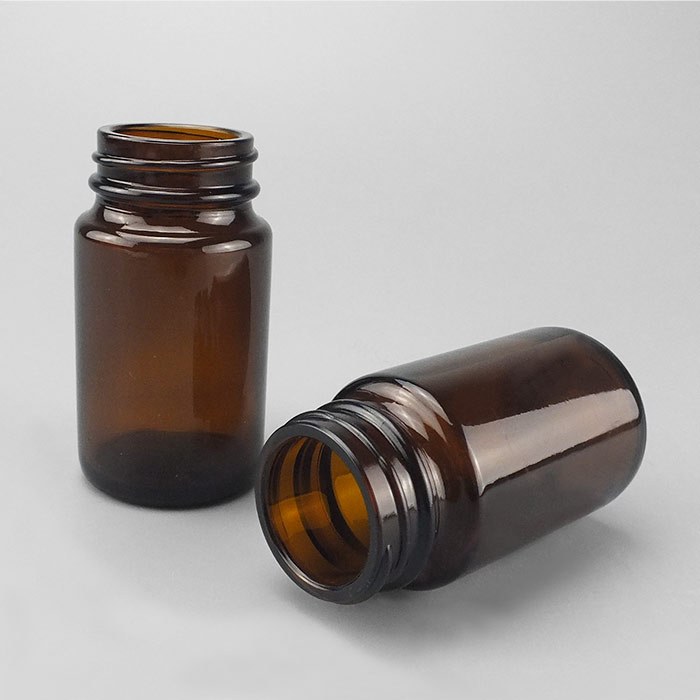 高档玻璃试剂瓶 棕色 GL38螺口 75ml 口内径×直径×高度:29×48&tim