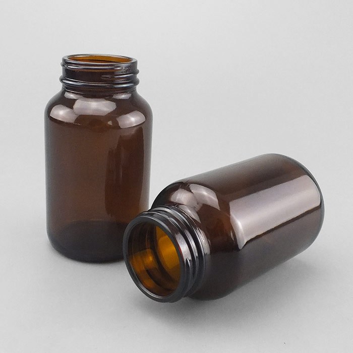 高档玻璃试剂瓶 棕色 GL44螺口 200ml 口内径×直径×高度:35×59&ti