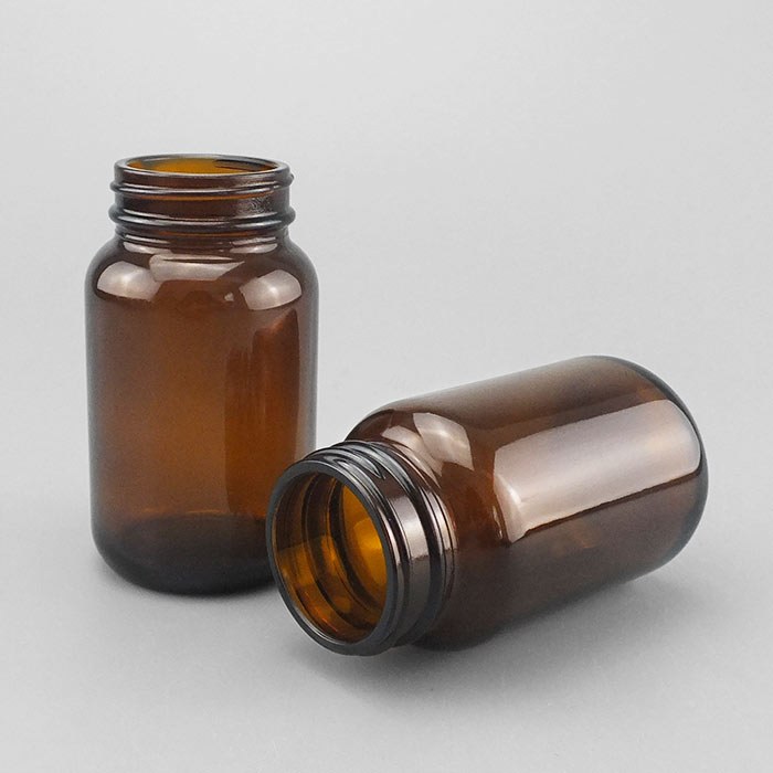 高档玻璃试剂瓶 棕色 GL52螺口 400ml 口内径×直径×高度:43×71×138mm 不带瓶盖 - ACESUN艾斯琳