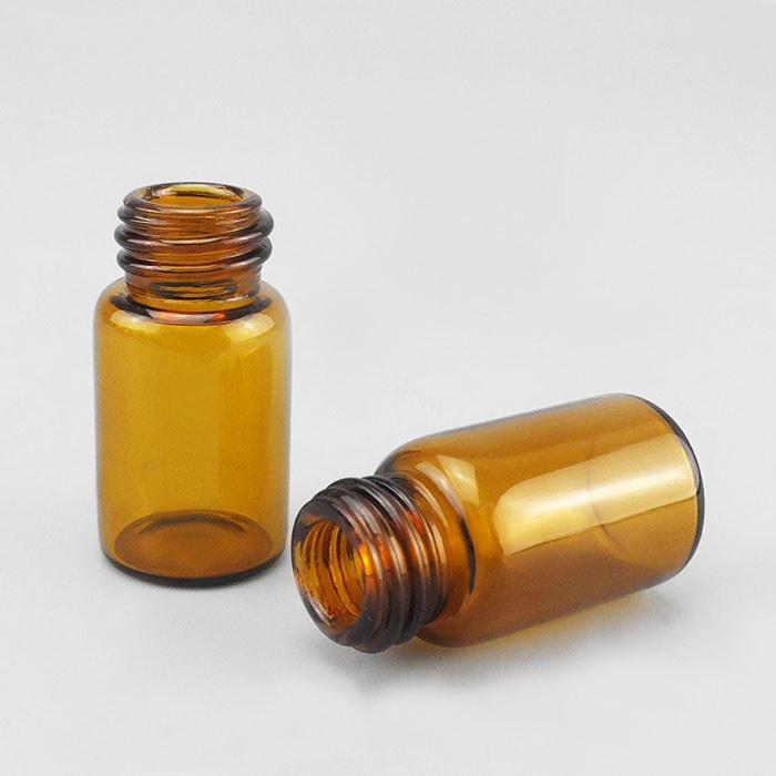 高档玻璃试剂瓶 棕色 GL13螺口 3ml 口内径&times;直径&times;高度：8&times;16&times…