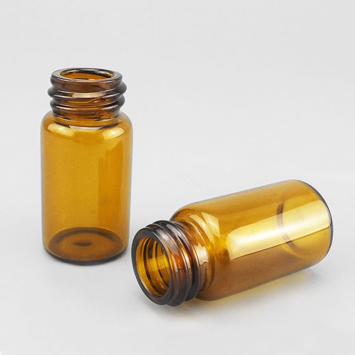 高档玻璃试剂瓶 棕色 GL18螺口 8ml 口内径×直径×高度:19×21&time
