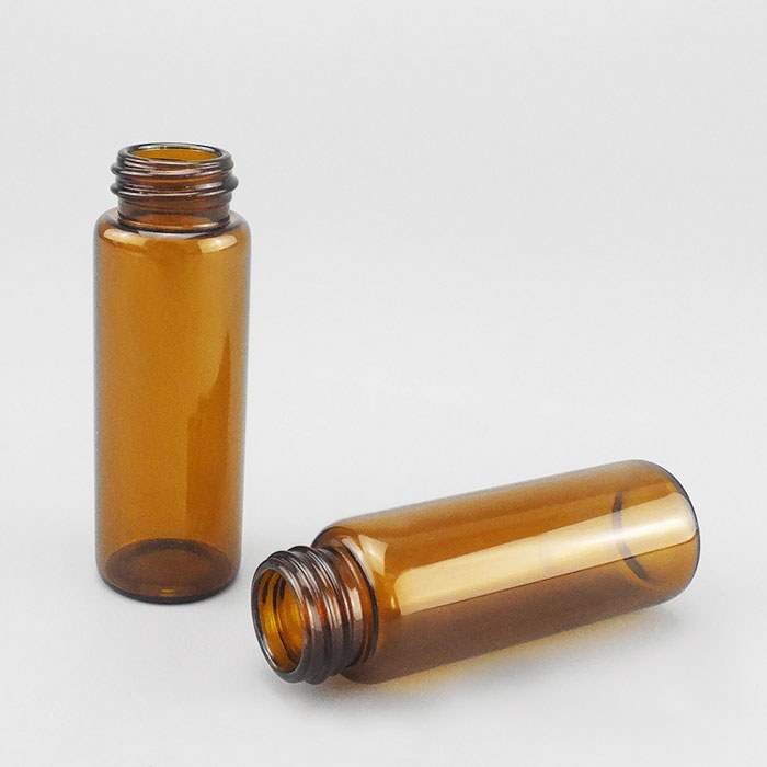 高档玻璃试剂瓶 棕色 GL20螺口 20ml 口内径×直径×高度:19×24&tim