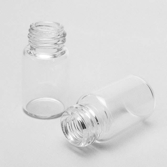 高档玻璃试剂瓶 透明 GL13螺口 3ml 口内径&times;直径&times;高度：8&times;16&times…