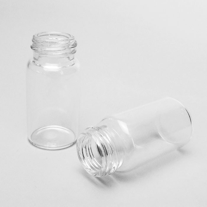 高档玻璃试剂瓶 透明 GL18螺口 8ml 口内径×直径×高度:19×21&time
