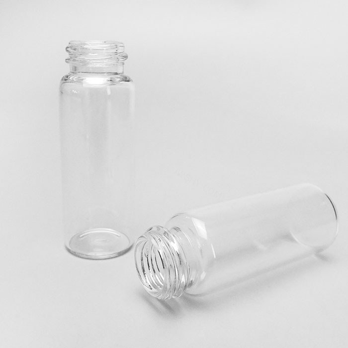 高档玻璃试剂瓶 透明 GL18螺口 13ml 口内径×直径×高度：13×22×59mm  不带瓶盖 - ACESUN艾斯琳