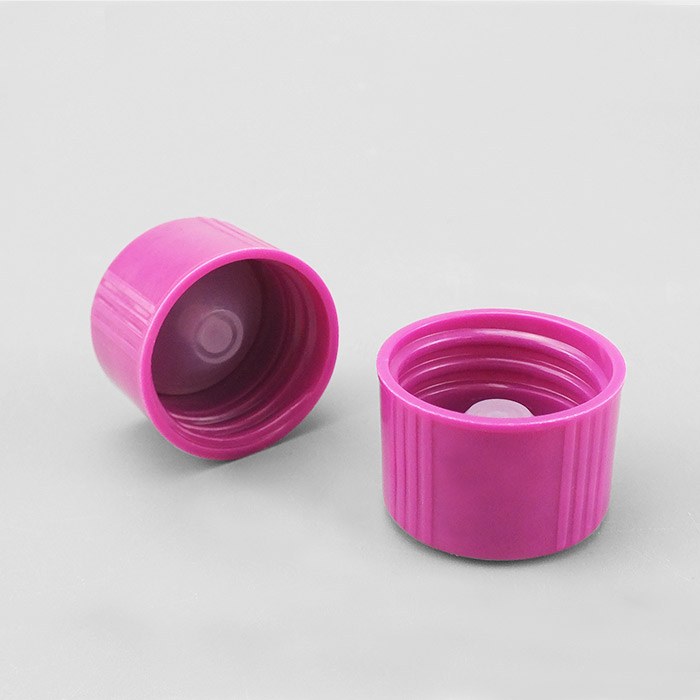 通用瓶盖 玫瑰色 混合树脂盖+＂V＂形LDPE本色内塞 GL28螺口 D&times;H：31&times;21mm