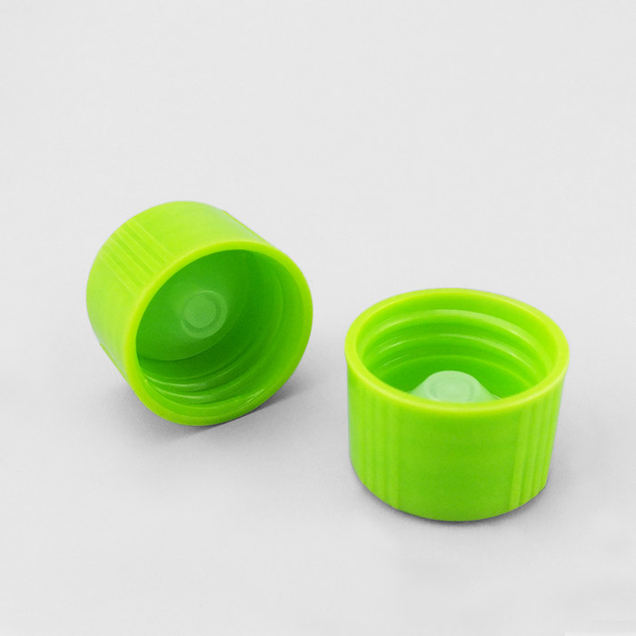 通用瓶盖 浅绿色 混合树脂盖+＂V＂形LDPE本色内塞 GL28螺口 D&times;H：31&times;21mm