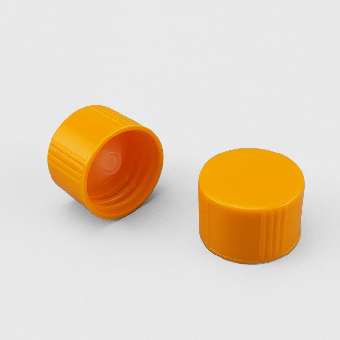 通用瓶盖 橙色 混合树脂盖+＂V＂形LDPE本色内塞 GL28螺口 D&times;H：31&times;21mm