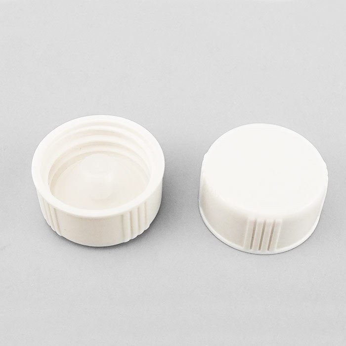 通用瓶盖 白色 混合树脂盖+＂V＂形LDPE本色内塞 GL28螺口 D&times;H：31&times;13mm