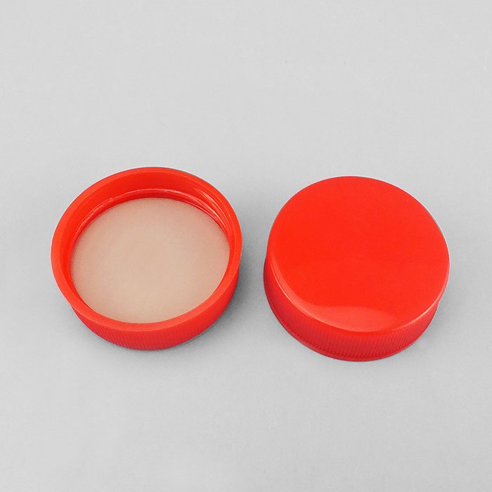 通用瓶盖 大红色 工业标准PP塑料盖+PE/PTFE（褐色）垫片 GL32螺口 D&times;H：36&times;1…