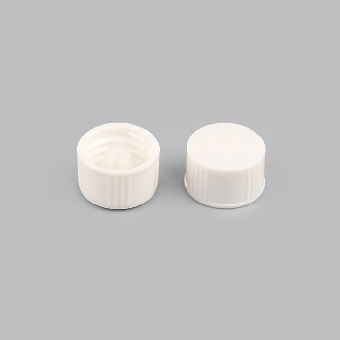 通用瓶盖 白色 混合树脂盖+＂V＂形LDPE本色内塞 GL13螺口 D&times;H：16&times;10.5mm
