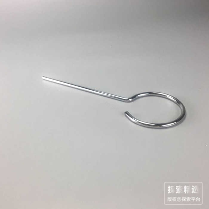 开口铁大环 铁制电镀 直柄 直径100mm