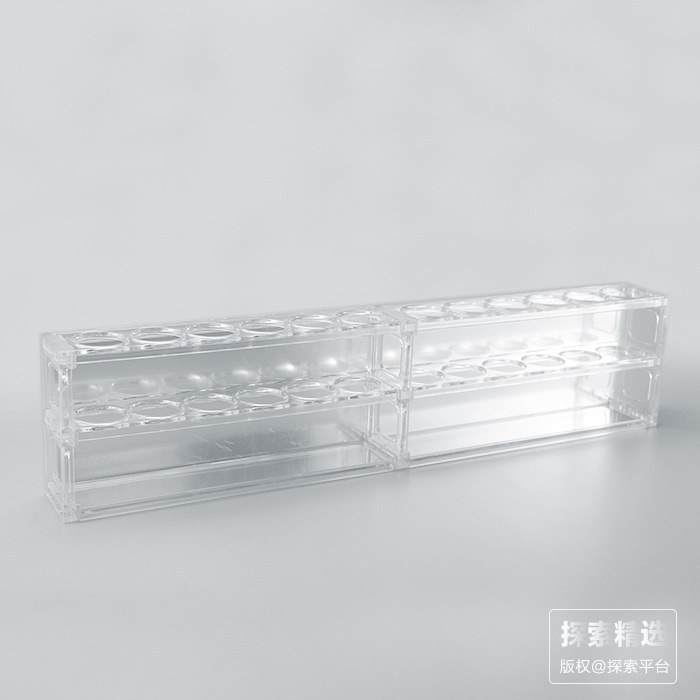 比色管架 有机玻璃100ml&times;12孔 孔径31mm