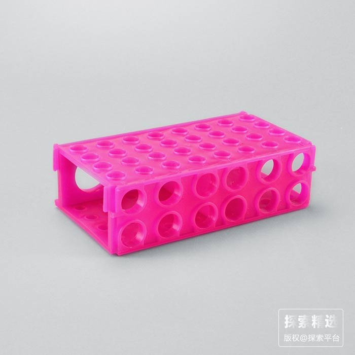 PP多用途试管架 170&times;95&times;50mm,表面孔为30mm&times;4孔,16mm&time…