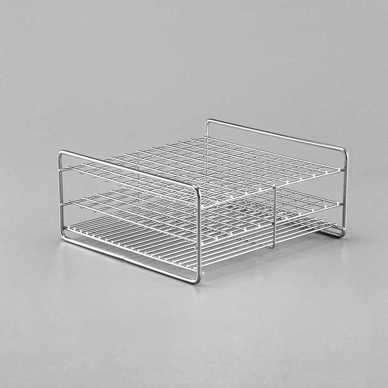 不锈钢试管架 100孔 适用试管：&phi;12-14mm 网格排列：10&times;10