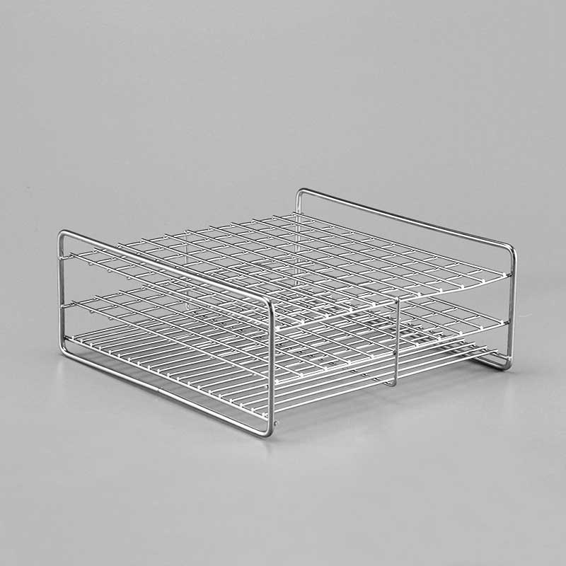 不锈钢试管架 100孔 适用试管：&phi;14-16mm 网格排列：10&times;10
