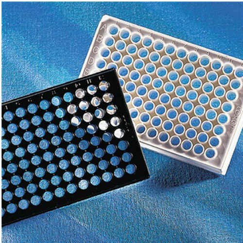 Corning 96孔全白平底聚苯乙烯微孔板，经TC处理，20个/袋，带盖，无菌