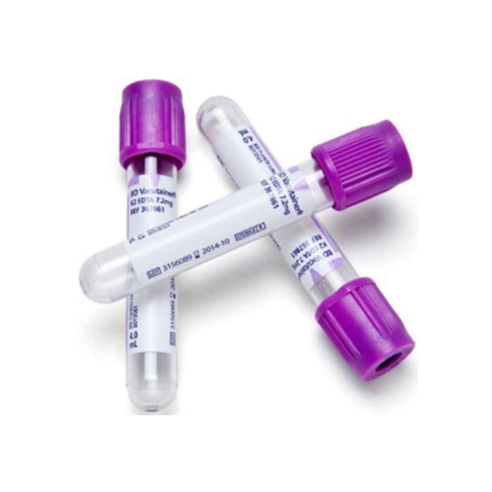 BD静脉真空采血管 塑料 添加剂：K2EDTA 采血量4ml 规格13&times;75mm 科研专用 不可用于人体